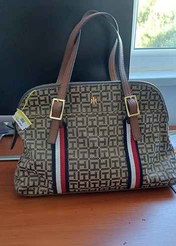Tommy Hilfiger Kahverengi Deri Kadın Çanta