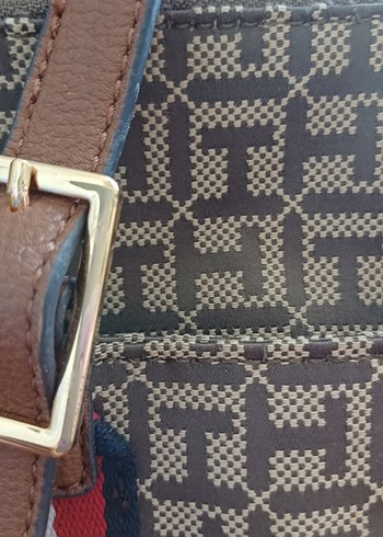 Beden Tommy Hilfiger Kahverengi Deri Kadın Çanta