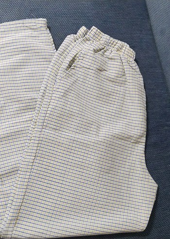 Gri Sarı Ekose Erkek Pijama Altı - Görsel 3