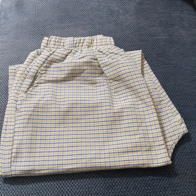 Gri Sarı Ekose Erkek Pijama Altı - Görsel 2