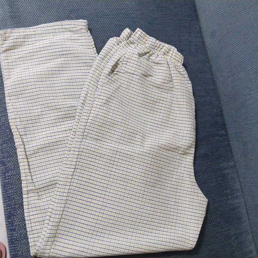 Gri Sarı Ekose Erkek Pijama Altı - Görsel 3