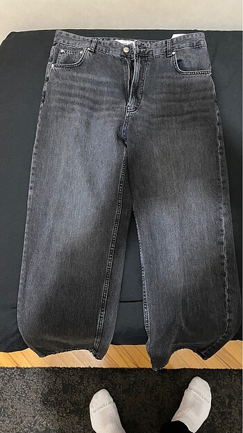 Pull And Bear Baggy Siyah Pantolon