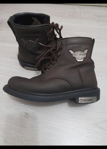 Harley Davidson Erkek Kahverengi Deri Biker Bot