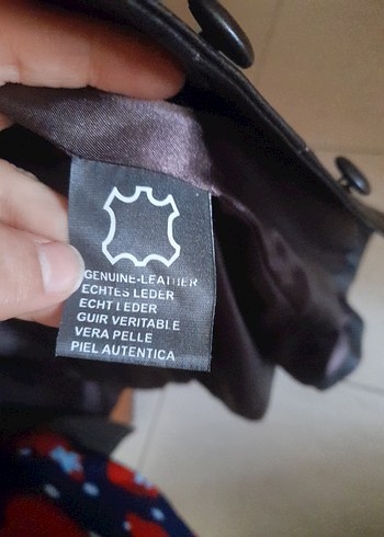 Kahverengi Deri Kadın Ceket - Görsel 6