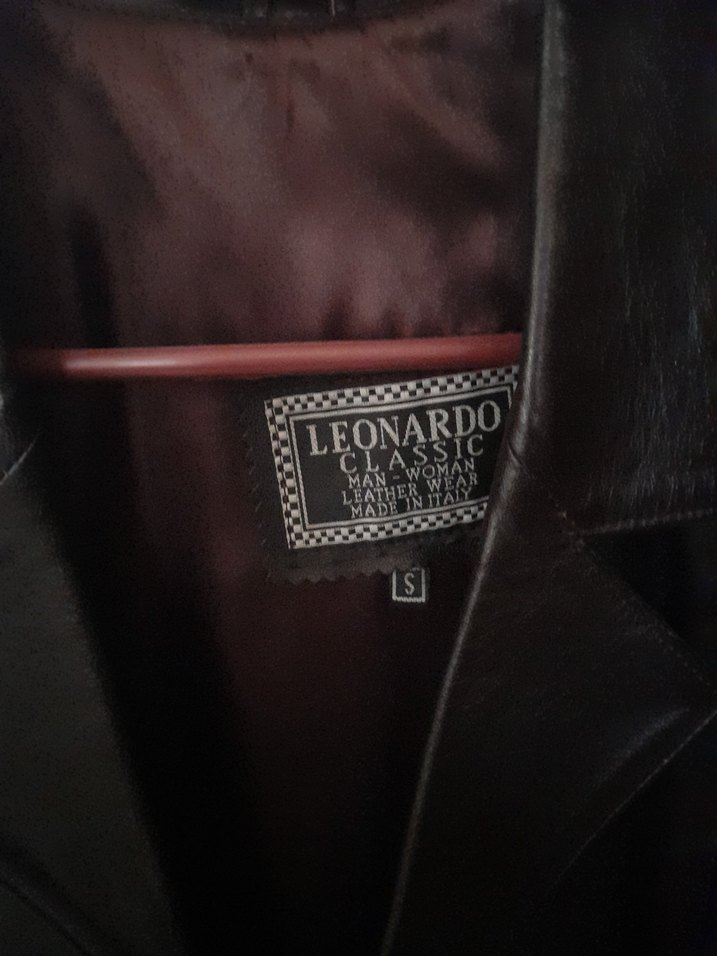 Kahverengi Deri Kadın Ceket - Görsel 5