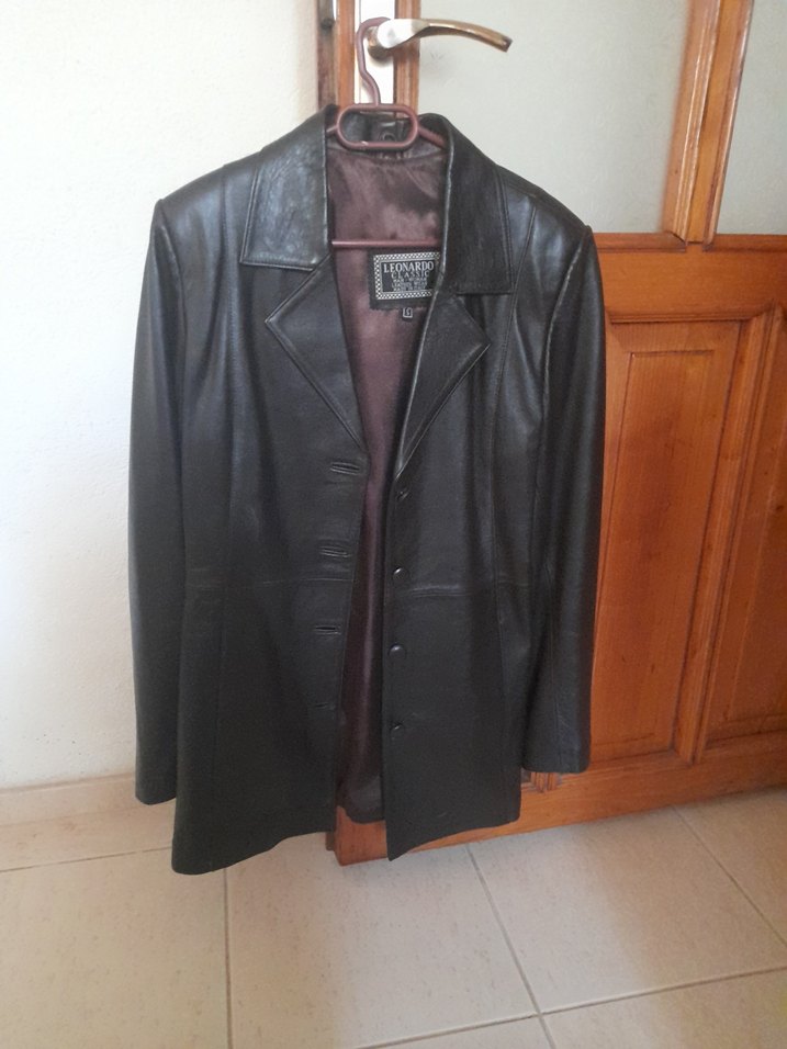 Kahverengi Deri Kadın Ceket - Görsel 3