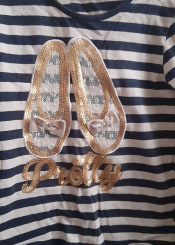 Kız Çocuk Uzun Kollu Dantelli Tişört - Görsel 2