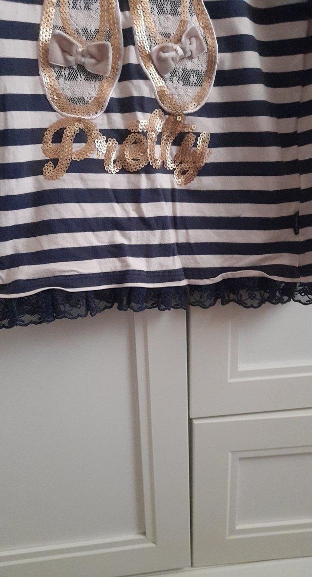 Kız Çocuk Uzun Kollu Dantelli Tişört - Görsel 3