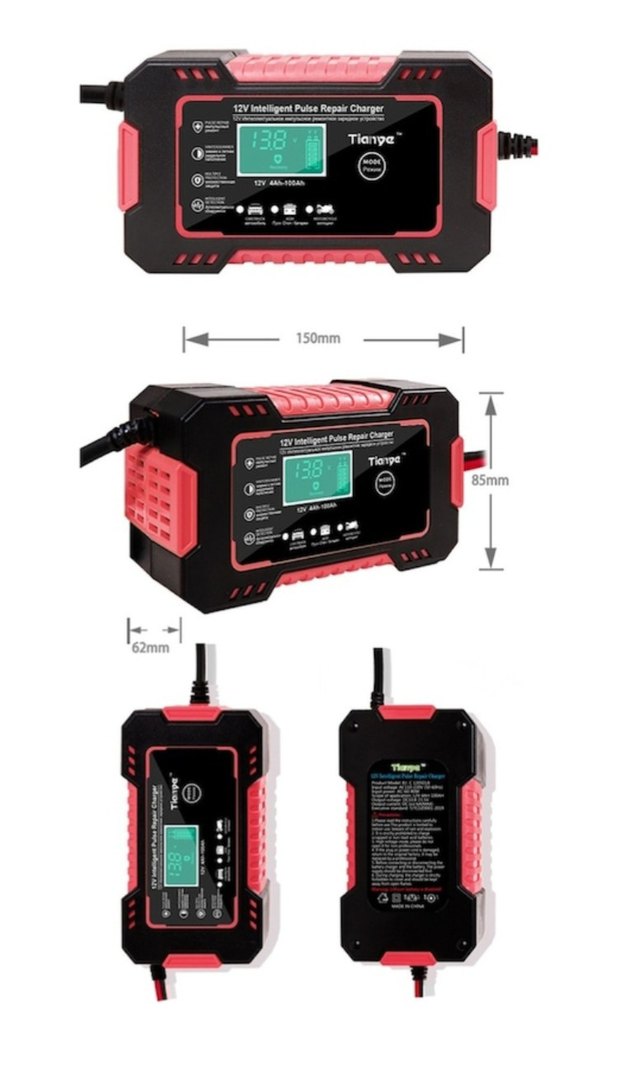 AKÜ ŞARJ VE ONARIM CİHAZI 12V 6A SIFIR - Görsel 3