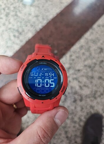 SMAEL DİJİTAL UNİSEX SAAT KIRMIZI RENK SUYA DAYANIKLI - Görsel 5