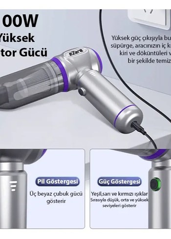 ARAÇ İÇİ SÜPÜRGE& HAVA ÜFLEME MAKİNESİ ÇOK BAŞLIKLI - Görsel 4