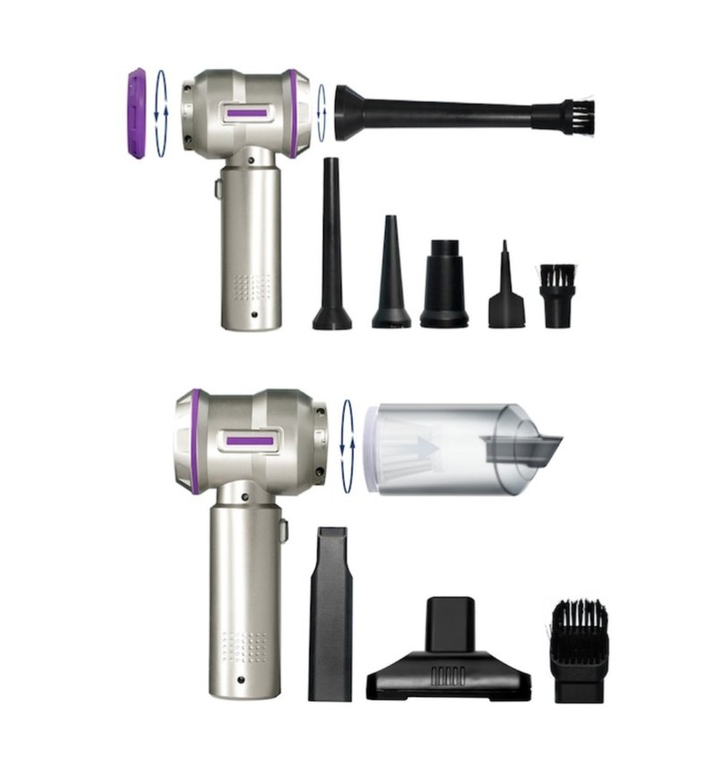 ARAÇ İÇİ SÜPÜRGE& HAVA ÜFLEME MAKİNESİ ÇOK BAŞLIKLI - Görsel 3