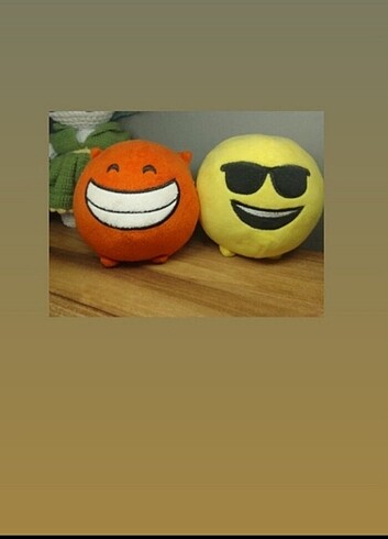 Hacıyatmaz peluş top emoji kafalar 