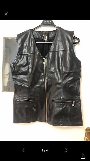 Kolsuz deri ceket/blazer