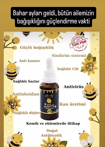ERSAĞ Sıvı Propolis Takviye Edici Gıda 30ml - Görsel 3