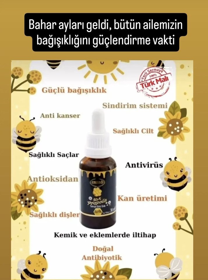 ERSAĞ Sıvı Propolis Takviye Edici Gıda 30ml - Görsel 3