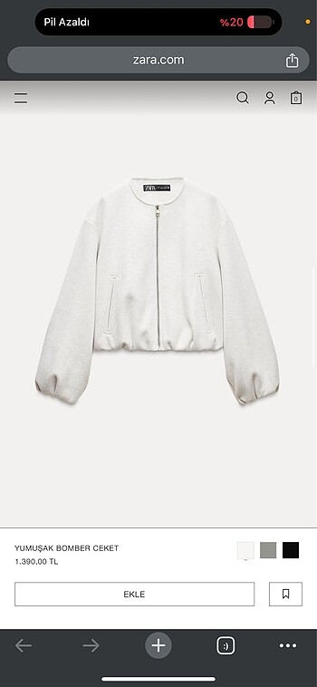 Zara bomber ceket