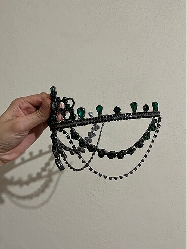  Beden Yeşil alınlıklı kına tacı & Bride parti tacı