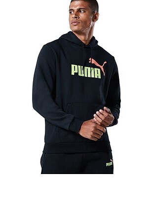 Puma Ess 2 Col Hoody Fl Big Logo Erkek Sweatshirts
