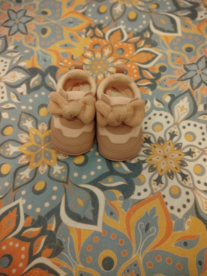 Beyaz Kürklü Nakışlı Kız Çocuk Ev Terliği - Görsel 5