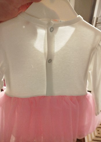 Pembe Dantel Detaylı Uzun Kollu Kız Elbisesi - Görsel 6