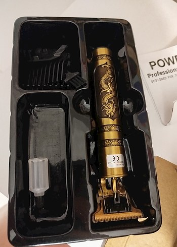 Ejderha Motifli Altın Renkli Tıraş Makinesi - Görsel 5