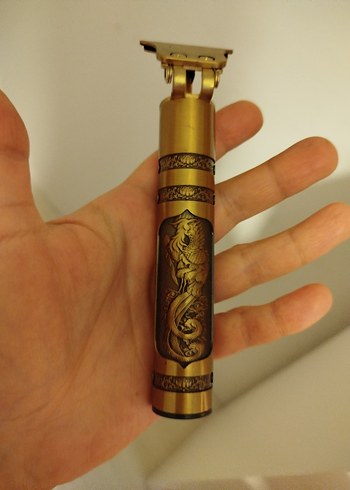 Ejderha Motifli Altın Renkli Tıraş Makinesi - Görsel 2