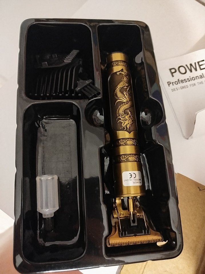 Ejderha Motifli Altın Renkli Tıraş Makinesi - Görsel 5