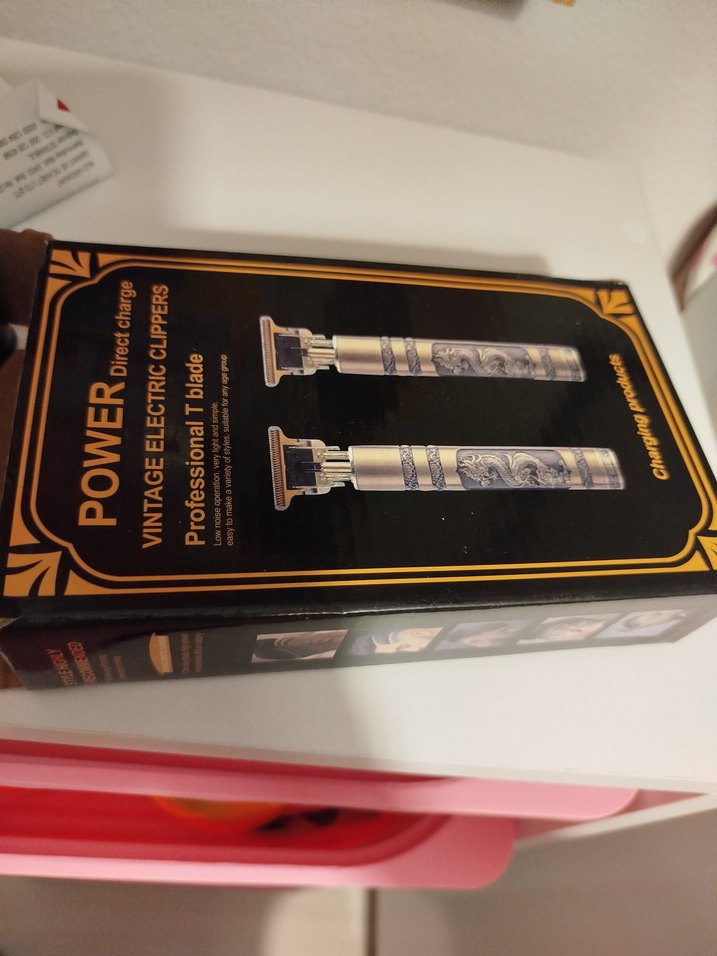 Ejderha Motifli Altın Renkli Tıraş Makinesi - Görsel 4