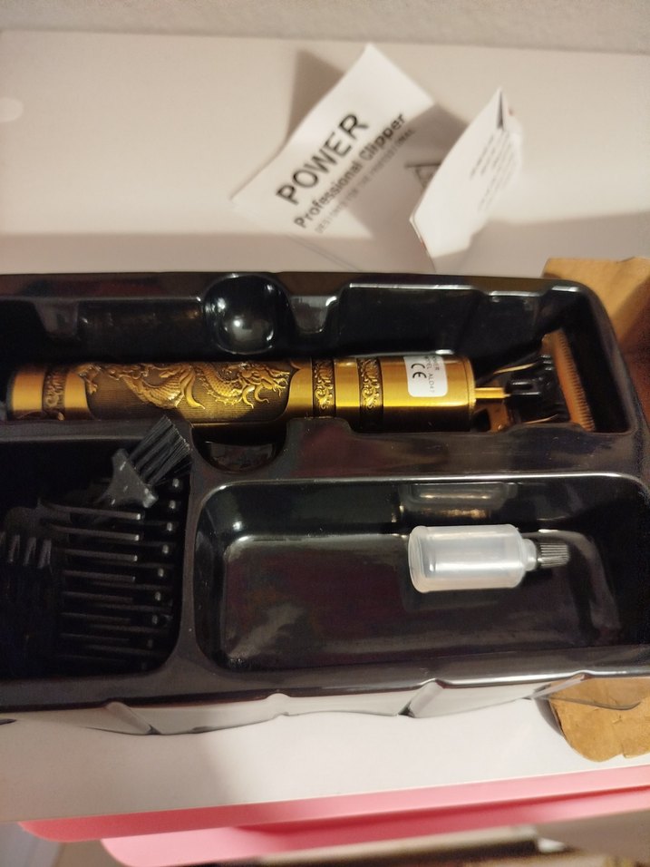 Ejderha Motifli Altın Renkli Tıraş Makinesi - Görsel 3