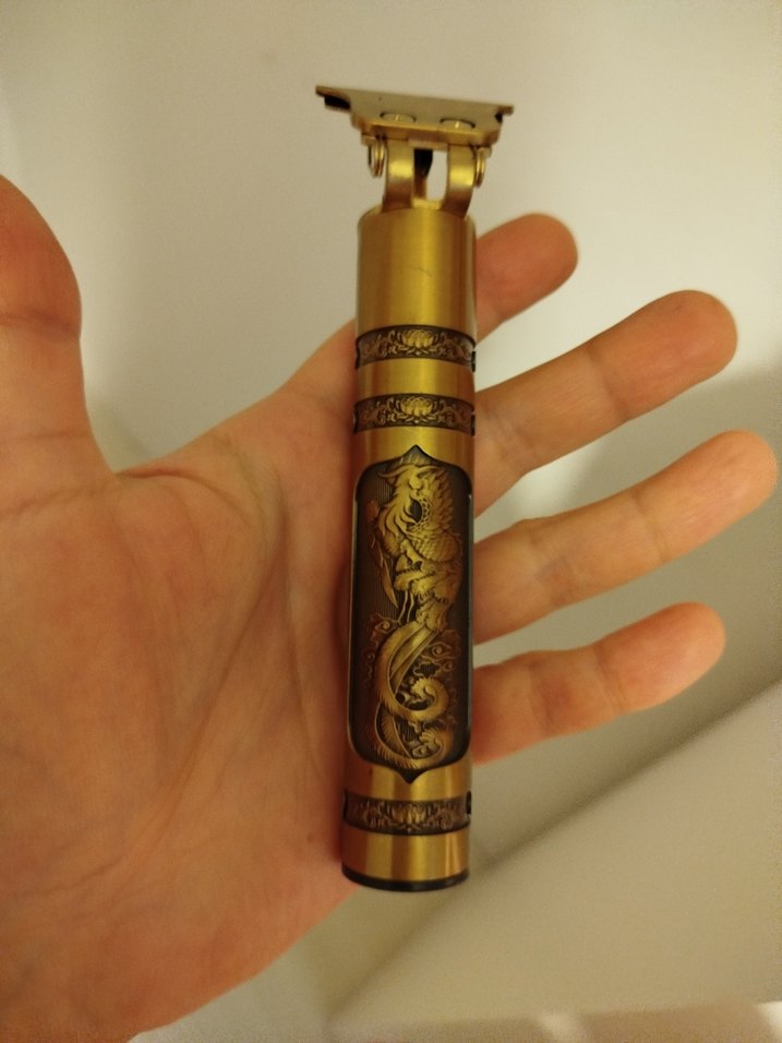 Ejderha Motifli Altın Renkli Tıraş Makinesi - Görsel 2