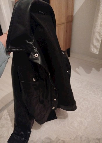 Deri Biker Ceket - Görsel 6