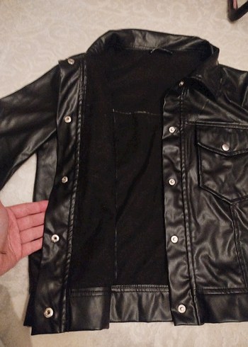 Deri Biker Ceket - Görsel 3
