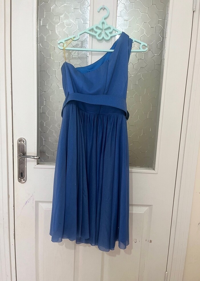 Tek kol kısa abiye - Görsel 5