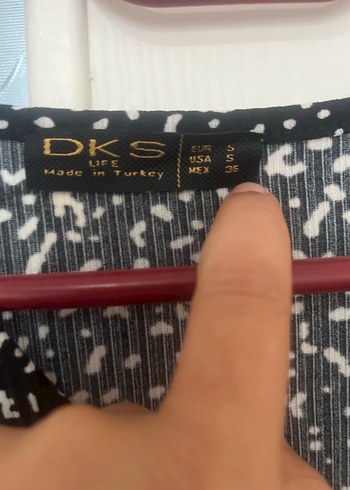 Siyah V Yaka Midi Elbise - Görsel 6