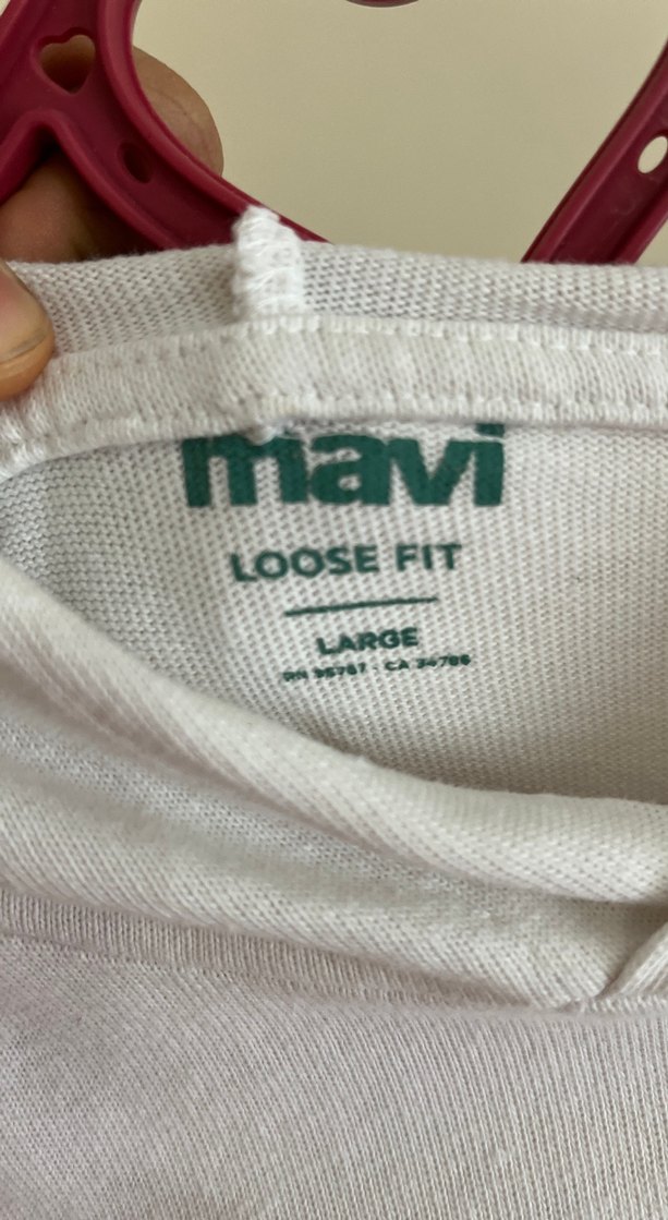 Kadın Beyaz Uzun Kollu Keten Sweatshirt - Görsel 3