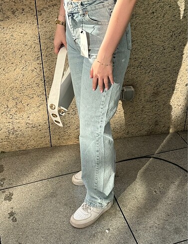 Zara Zara marka düz fit straight jean