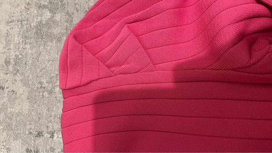 44 Beden pembe Renk Trendyol curve pembe triko bluz