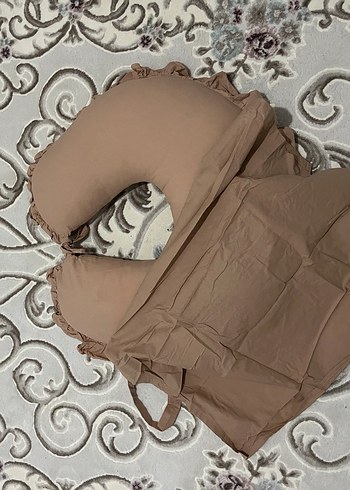 Kahverengi Nakışlı Hamile ve Emzirme Yastığı - Görsel 2