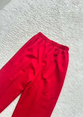 38 Beden Kırmızı Kadın Kumaş Pantolon