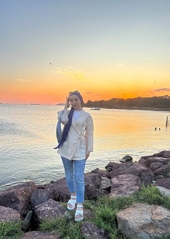 Vizon renk kimono