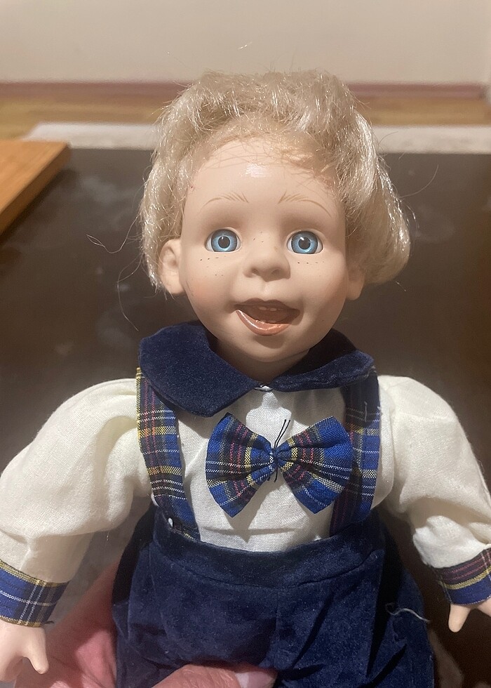 Alman yapımı taş bebek biblo - Görsel 2