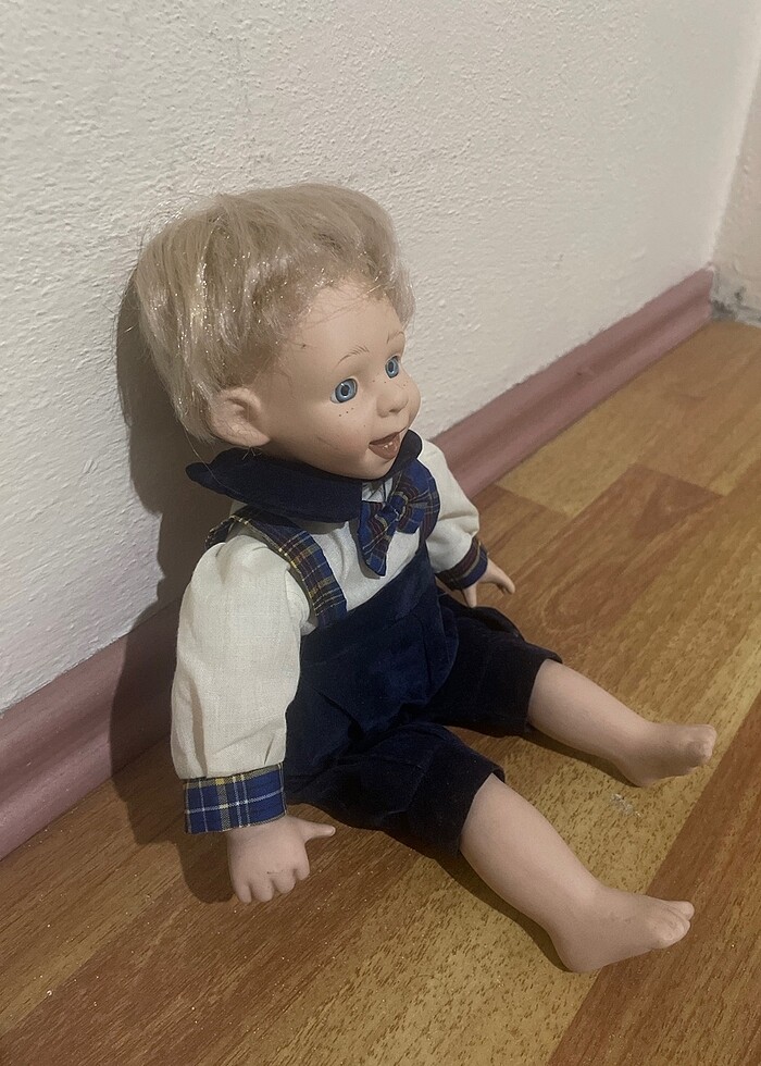 Alman yapımı taş bebek biblo - Görsel 4