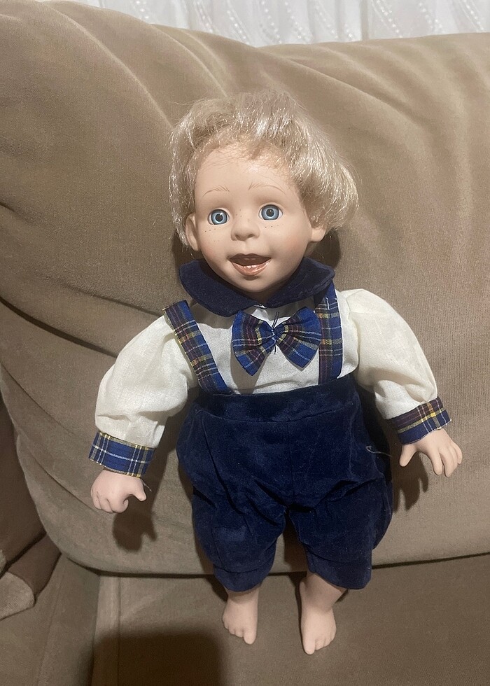 Alman yapımı taş bebek biblo - Görsel 5