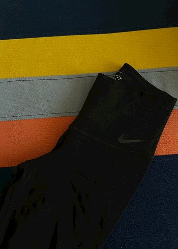 Nike Orijinal Korseli Nike Siyah Yuksek Bel Spor Tayt
