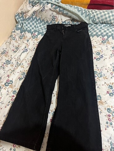 siyah bol paça pantolon