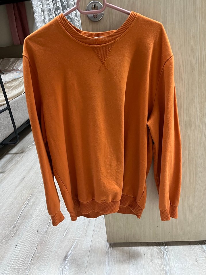 Turuncu  Rahat Kesim Kadın Sweatshirt - Görsel 2