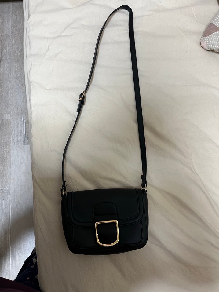 Modern Klasik Siyah Deri Kadın Çanta - Görsel 3