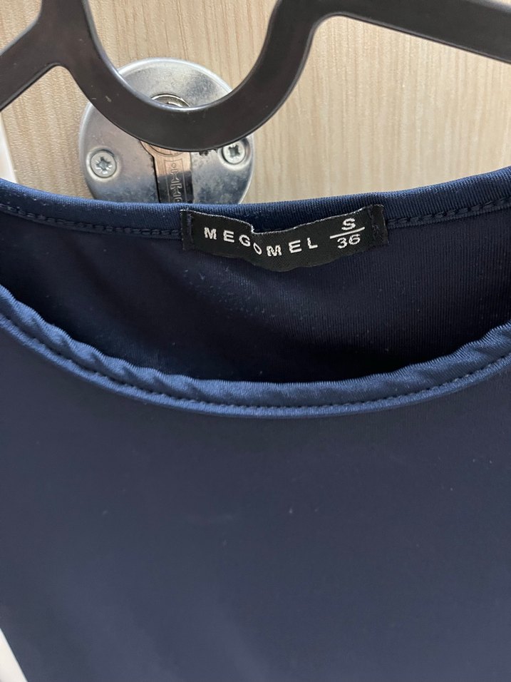 Lacivert Kadın Uzun Kollu Basic Bluz - Görsel 3