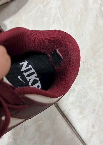 Bordo Bağcıklı Kadın Spor Ayakkabı - Görsel 4